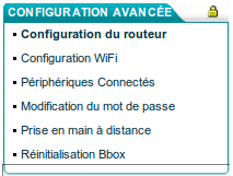 interface Bbox menu configuration routeur