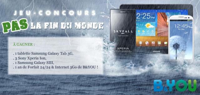 Concours Fin du Monde B&YOU