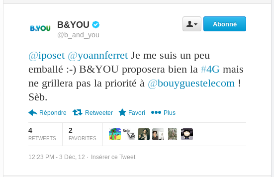 B&YOU et la 4G