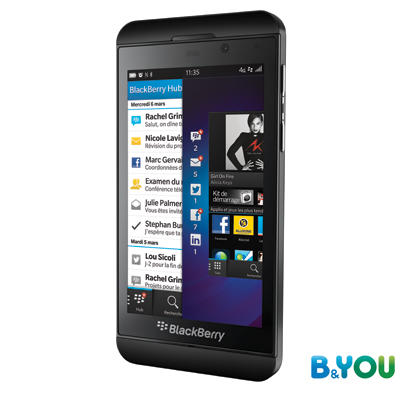 Blackberry Z10 chez B&YOU