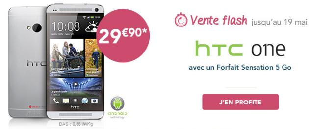 Vente Flash HTC One nouveaux clients