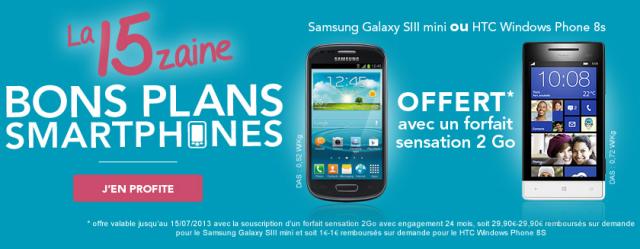 15zaine des smartphones Bouygues Telecom