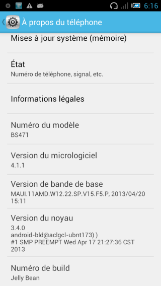 Informations logiciel Bs 471