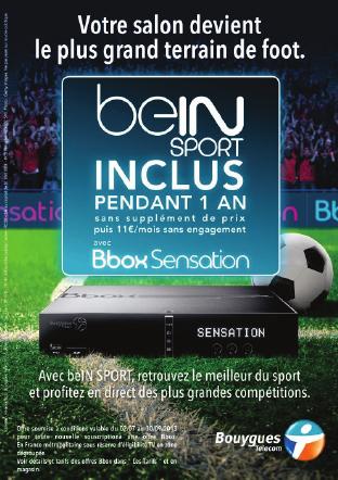 beINsport offert un an avec Bbox