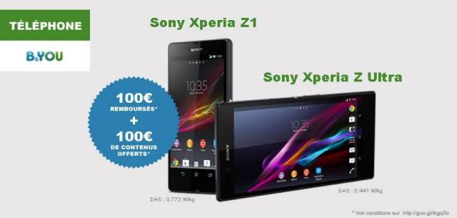 Offre spéciale Sony Mobile B&YOU