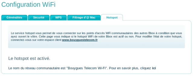 hotspot WiFi Bouygues Telecom
