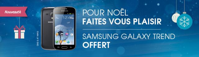 Samsung Galaxy Trend en bon plan de Noël