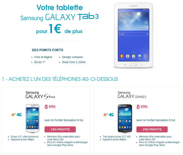 galaxy tab offerte