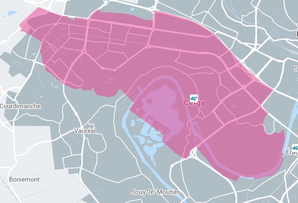 couverture fibre bouygues cergy