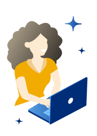 femme tape sur son ordinateur